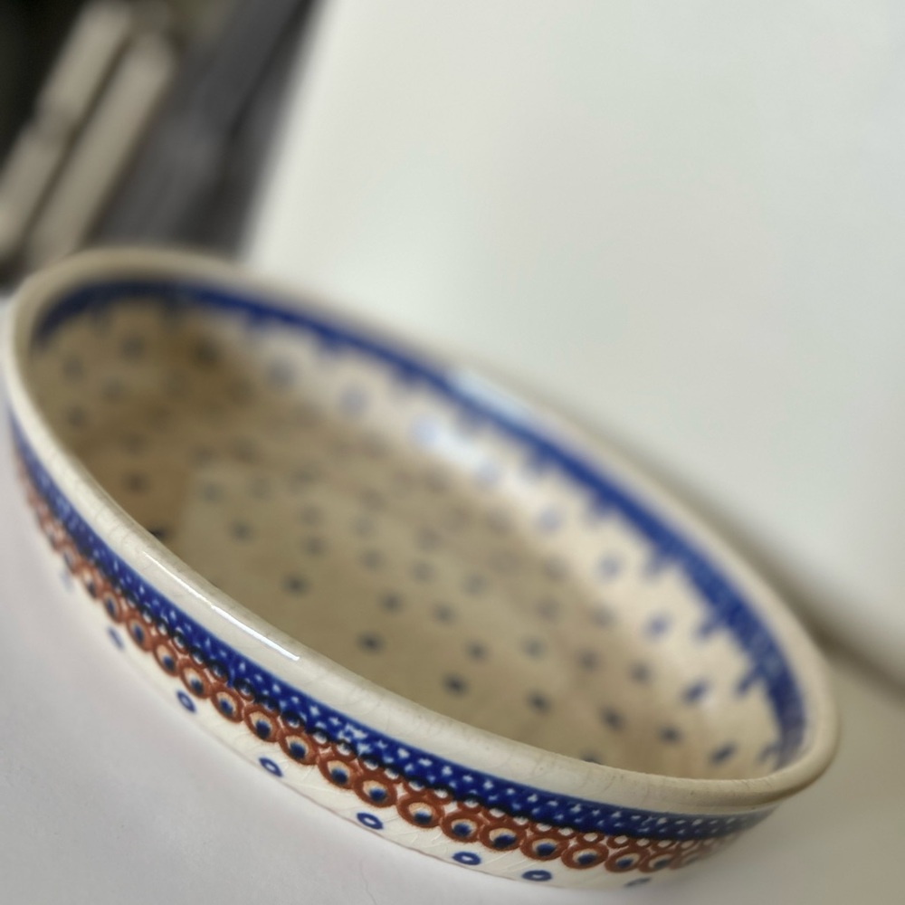 Boleslawiec Hand Crafted Stoneware Oval Dish